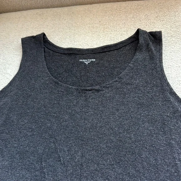 Eileen Fisher Women's Charcoal Tank Top - Picture 1 of 5